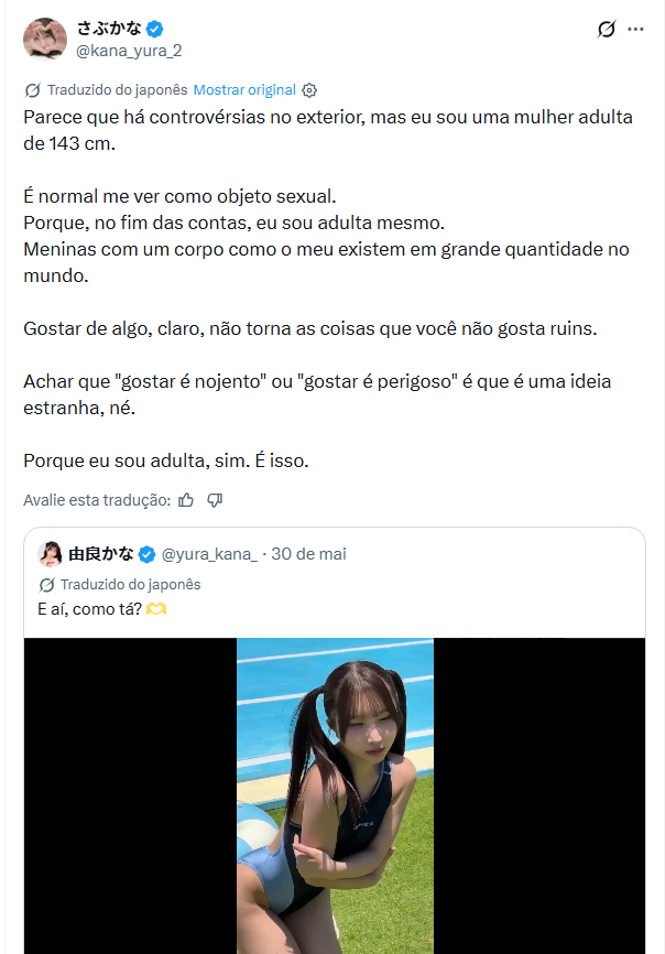 Atriz AV Yura Kana Responde Controvérsia após ter Viralizado por sua Aparência Jovem Atriz AV Yura Kana Responde Controvérsia após ter Viralizado por sua Aparência Jovem