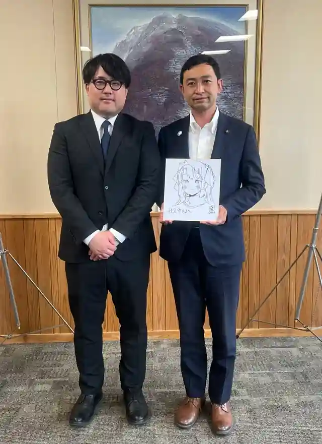 Chichibu Mayor Thanks Kamiina Botan Author for Tourism Increase