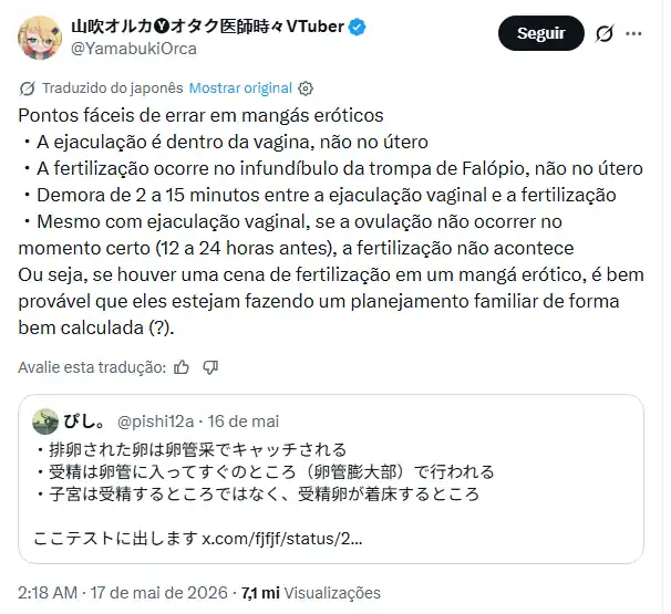 Vtuber Médica Explica o que Mangás Adultos mostram de Errado Vtuber Médica Explica o que Mangás Adultos mostram de Errado