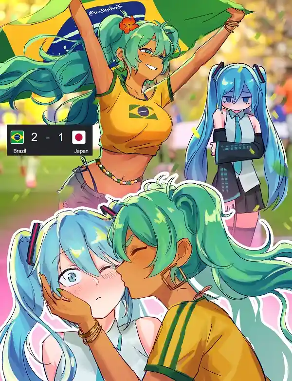 Copa do Mundo virou uma Batalha pela Guarda da Miku Copa do Mundo virou uma Batalha pela Guarda da Miku