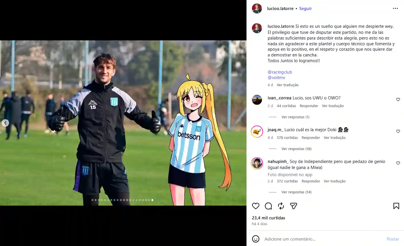 Jogador de Futebol Conquista Campeonato para a Miku Jogador de Futebol Conquista Campeonato para a Miku