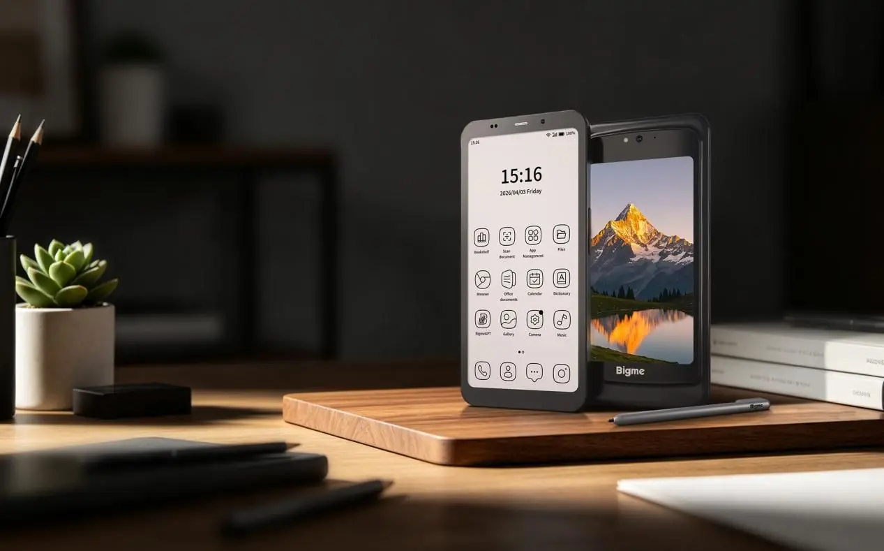 Primeiro smartphone E Ink de tela dupla 4