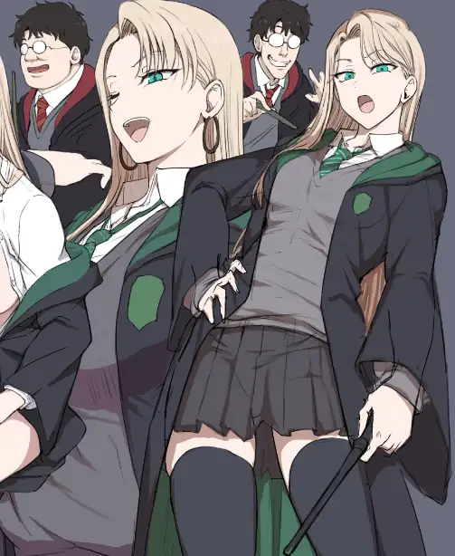 Aiue Oka desenha Malfoid Aiue Oka desenha Malfoid