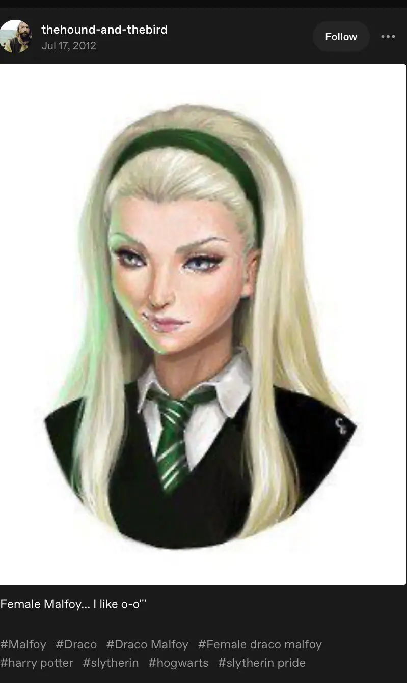 Fanart de Malfoid em 2012