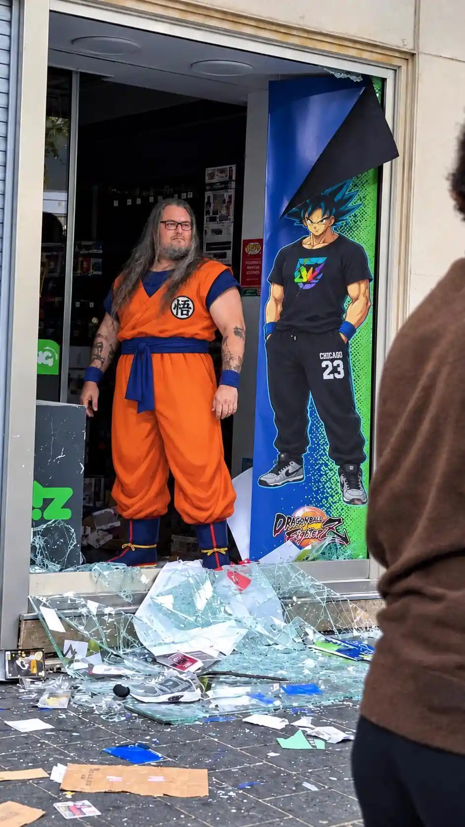 Gerente de loja de games enfrenta arruaceiros na França e vira “Super Saiyajin” por defender seu trabalho